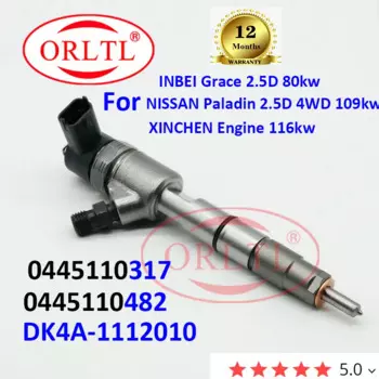 ORLTL 0445110317 0445110482 стандартная дизельная Форсунка инжектора с общей топливной магистралью 0 445 110 317 0 445 110 для INBEI Grace NISSAN
