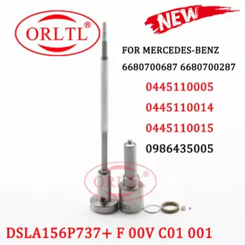 ORLTL сопло DSLA156P737 клапан F00VC01001 комплекты для ремонта инжектора для MERCEDES-BENZ 0445110005 0445110014 0445110015