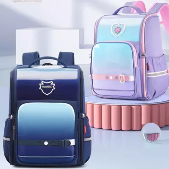 Ортопедический рюкзак для девочек, модные водонепроницаемые школьные ранцы для начальной школы, Детская сумка, 2024