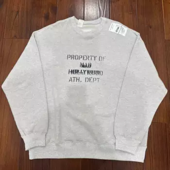 Осень 2023, японский свитшот MADNESS с маленькой этикеткой и логотипом N.HOOLYWOOD, высококачественный винтажный модный пуловер с круглым вырезом для пар