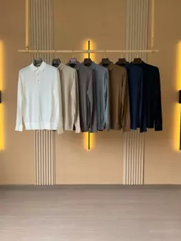 Осень 2024 L * p мужской кашемировый свитер вязаный с длинным рукавом