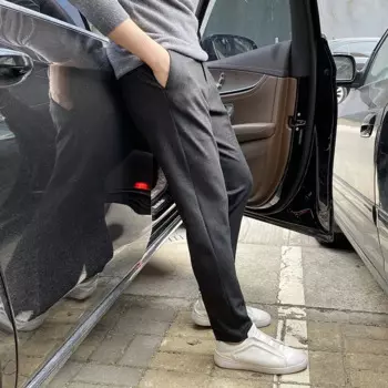 Осень-зима 2023, шерстяное Деловое платье, брюки, Мужская Уличная одежда, повседневные брюки, официальный костюм мужских брюк, модель N65