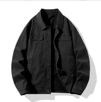 Осень-зима 2024, молодежная мужская повседневная куртка в стиле ретро, верхняя джинсовая куртка с имитацией верха