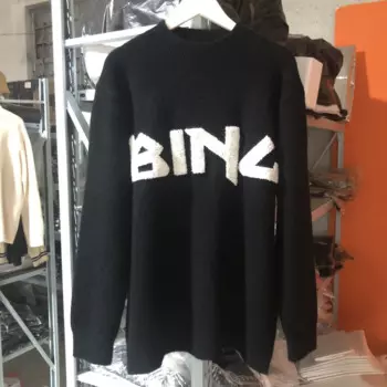 Осень-зима 2024, новый черный пуловер из джерси, свитер для женщин и мужчин, верхняя вязаная рубашка, женская теплая трикотажная одежда