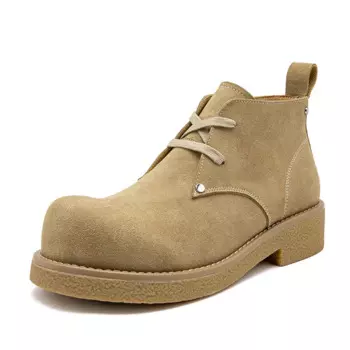 Осень-зима, повседневные мужские ботинки для пустыни, дизайнерская модная обувь на платформе с большой головкой, мужские модные мужские ботильоны на мягкой подошве