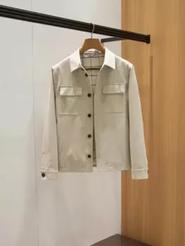 Осенне-зимняя деловая повседневная мужская куртка с замшевым воротником