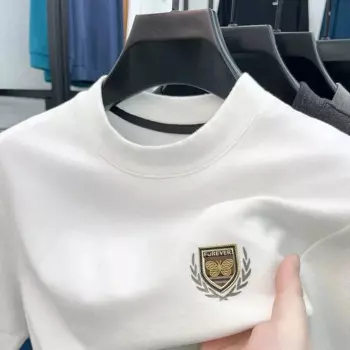 Осенне-зимняя футболка с круглым вырезом и коротким рукавом мужская теплая рубашка с рукавом до локтя трендовая простая повседневная футболка большого размера