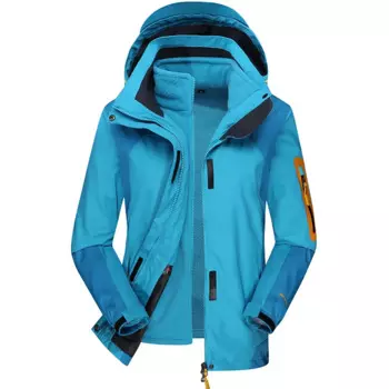 Осенне-зимняя новая стильная повседневная мужская ветростойкая куртка трех в одном контрастных цветов крутая одежда для езды Дождевик куртка