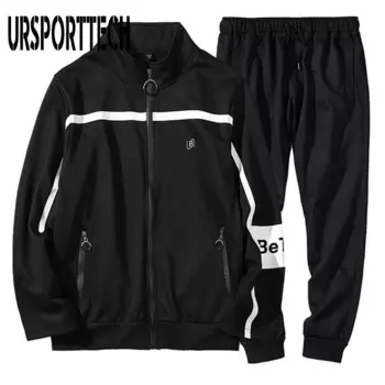 Осенние комплекты для бега, мужская куртка с длинным рукавом, спортивные штаны, спортивная одежда, толстовки для фитнеса, толстовка, штаны, спортивный костюм для спортзала, мужской спортивный костюм