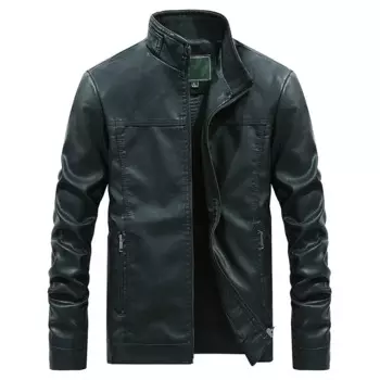 Осенняя байкерская куртка из искусственной кожи, мотоциклетная модель 3xl, 4xl, Мужская мотоциклетная куртка с длинным рукавом, Повседневная Черная мужская куртка для мальчиков