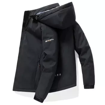 Осенняя Новая повседневная мужская свободная и утепленная ветрозащитная уличная куртка