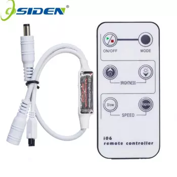 OSIDEN 50 шт. светодиодный Одноцветный диммер, фотолампа, 6 клавиш, ИК Светодиодная лента, пульт дистанционного управления для одноцветного освещения 5050 3528 5630