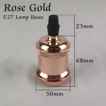 Основание лампы Эдисона ZHB stcfies алюминиевое E27 черный/серебристый/золотой/бронзовый