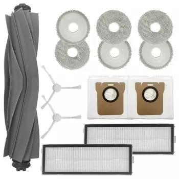 Основная боковая щетка, фильтр НЕРА, насадки для швабры, пылесборники, как показано на рисунке, пластик для робота-пылесоса Dreame L10 Ultra / L10S Ultra