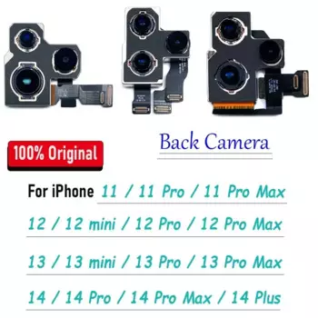Основная камера заднего вида с гибким кабелем для IPhone 11 12 Mini 13 Pro Max 14 Plus, 100%
