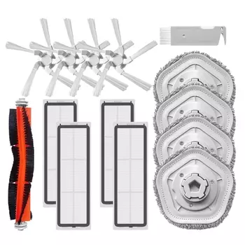 Основная щетка Боковая щетка Hepa-фильтр Ткань для швабры для Xiaomi Dreame Bot W10 W10 Pro Самоочищающийся робот-пылесос и запчасти для швабры