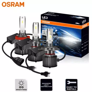OSRAM СВЕТОДИОДНЫЙ H4 H7 H11 HIR2 HB3 LEDriving CF Series Автомобильные фары 50 Вт 9005 лм яркие H1 H8 H16 9006 6000 HB4 K, белые фонари