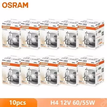 OSRAM Original H1 H4 H3 H7 12V Авто Стандартная Лампа 3200K Головная Противотуманная Фара 55W 80W 100W Автомобильная Галогенная Лампа OEM Качество Оптовая 10шт
