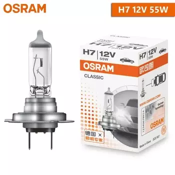 OSRAM Original H1 H4 H3 H7 12V Стандартная лампа 3200K Фара Авто противотуманная фара 55 Вт 65 Вт 100 Вт Автомобильная галогенная лампа OEM Качество (1 шт.)