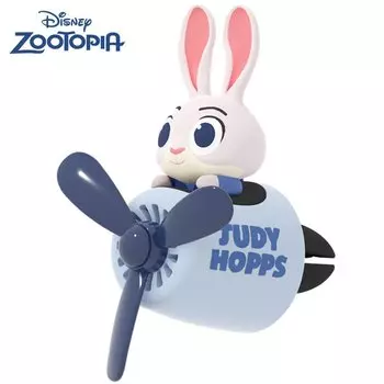 Освежитель воздуха Disney Judy Hopps, освежитель воздуха, освежитель для вентиляционных отверстий с милым пропеллером, подходит для украшения салона автомобиля