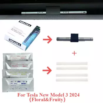 Освежитель воздуха для Tesla Model 3/Y/3 +, освежитель воздуха на решетке вентиляции автомобиля, твердый ароматизатор, диффузор, аксессуары для запаха