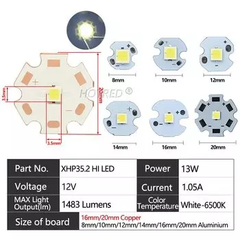 OTCRREE XHP35.2 HI LED лампа 12В