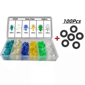 Отделка доски двери автомобиля, пластиковая застежка, зажим для ремонта, комплект авто, пластина задней двери, сумка с заклепками, упакованная пряжка, универсальная