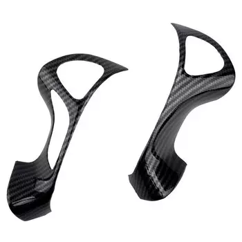 Отделка на руль автомобиля, 2 шт., рамка для Nissan Murano 2015 2016 2017 2018 2019 2020, стиль из углеродного волокна