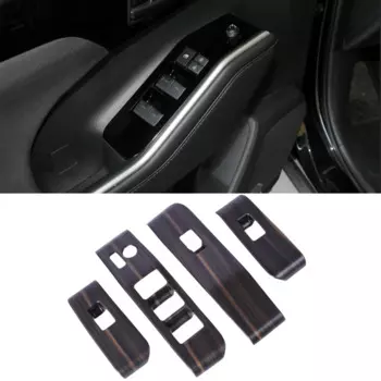 Отделка салона автомобиля из персикового дерева для Toyota Highlander 2020, 2021, 2022, приборная консоль, шестеренка, крышка водяного стакана, решетка вентиляционного отверстия