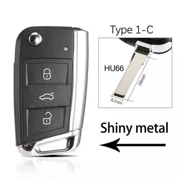 Откидной Чехол WhatsKey для автомобильного ключа-пульта Volkswagen для VW Golf 7 GTI MK7 MOB для Seat Skoda Octavia A7 Leon Passat Metal Edge