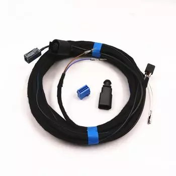 Откидной кабель камеры заднего вида, эмблема багажника RVC, логотип камеры, жгут проводов задней камеры для VW Golf 7 6 MK6 MK7 Passat B7 CC 5GG 827469