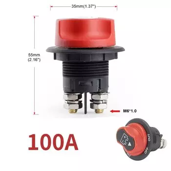 Отключающий выключатель для автомобильного аккумулятора DaierTek, отключение аккумулятора, отключение, переключатель для RV, мотоцикла, грузовика, 50 А, 100 А, 200 А, 300 А, 12 В