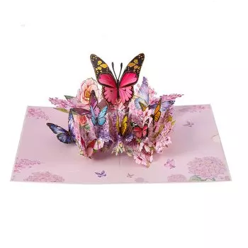 Открытка 3D бабочка MOONBIFFY