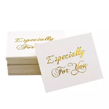 Открытки "Спасибо", белые, 6x8 см