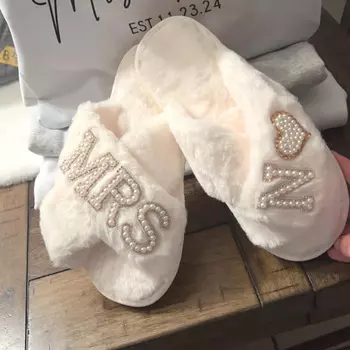 Открытые тапочки Mrs+a-z для свадьбы