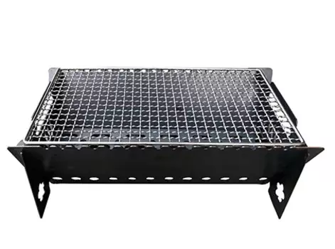 Открытый гриль для барбекю, посуда для кемпинга, портативный гриль для барбекю из углеродистой стали, сетка для барбекю для кемпинга, гриль для барбекю