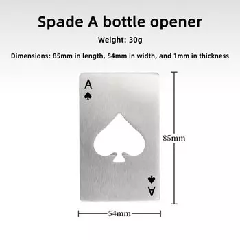 Открывалка для бутылок YOTOP серебристого цвета из нержавеющей стали