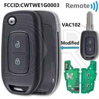 Отличный модифицированный складной CWTWE1G0003 4A чип 433 МГц автомобильный дистанционный ключ для Renault Symbole Trafic Logan Sandero Dacia Duster Lodgy Dokker