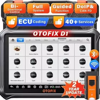 OTOFIX D1 Автомобильный диагностический инструмент, бесплатное обновление на 2 года, двунаправленный инструмент сканирования, кодирование ЭБУ, Bluetooth, сканер OBD2, CAN FD и DoIP