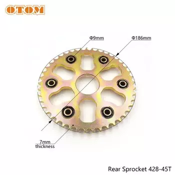 OTOM для Yamaha XG250 XG 250 запчасти для мотоциклов TRICKER 428 задняя цепная пластина 45T 48T 50 T приводная передняя Звездочка 15T 428H-132 звенья