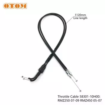OTOM удлиненный трос дроссельной заслонки для мотоцикла SUZUKI RMZ 250 450, запчасти для питбайка, эндуро, карбюратор, дроссель Stayguy