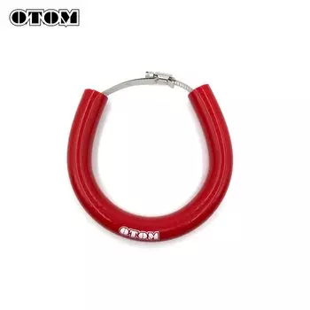 OTOM универсальная мотоциклетная овальная выхлопная защита для KTM CRF KXL YZF RM Dirt Bike Аксессуары Силиконовая защита против падения