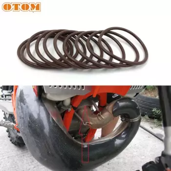 OTOM упаковка из 10 шт. универсальная прокладка выхлопного коллектора мотоцикла для KTM EXC HUSQVARNA, газовое кольцо Sherco Beta, уплотнительное кольцо, выхлопная труба