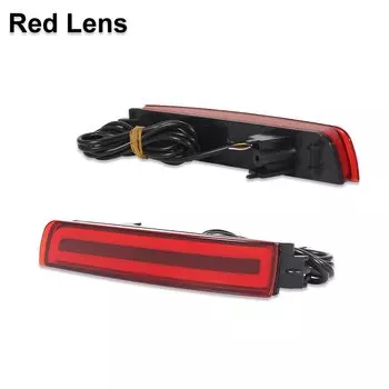 Отражатели бампера iJDM для Infiniti FX35 FX50 QX70 Nissan Juke Murano Sentra и т. д. Функция как задние, тормозные и задние противотуманные фары