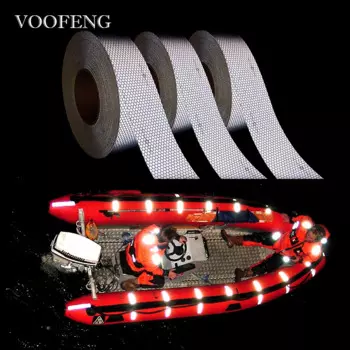 Отражающая лента VOOFENG Marine Solas, самоклеящийся отражатель для спасательных продуктов, безопасность дорожного движения, ширина 5 см