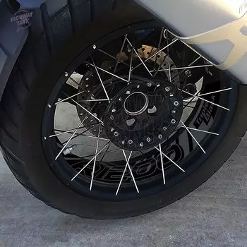 Отражающая наклейка на переднее/заднее колесо мотоцикла для BMW R1200GS Adventure 2006-2021, тройная черная версия