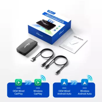 Ottoadapter MX 3-в-1 Беспроводной Адаптер CarPlay Android Auto Для Toyota VW Hyundai Kia Nissan MG — Автомобильные Аксессуары