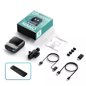 OTTOCAST Ottaibox Nano Android 13, беспроводной CarPlay Android Auto AI Box для Netflix, автомобильные аксессуары для Benz Audi VW Ford Toyota