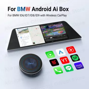 OTTOCAST OttoAiBox i3 Android 13 AI Box для беспроводного CarPlay Автомобильный ТВ-приставка для Spotify Netflix Google для BMW X3 X5 Автомобильные аксессуары