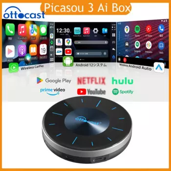 OTTOCAST P3 OttoAibox CarPlay AI Box Беспроводная Android Auto Smart TV Box Автомобильные аксессуары для Benz Audi Kia Hyundai VW Toyota